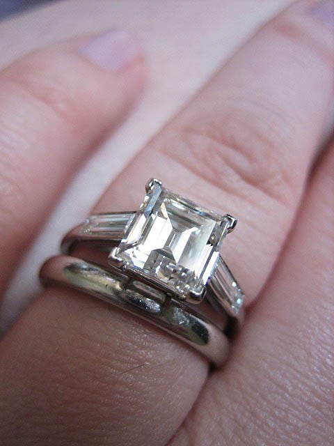Diamond Engagement Ring V Prong Setting